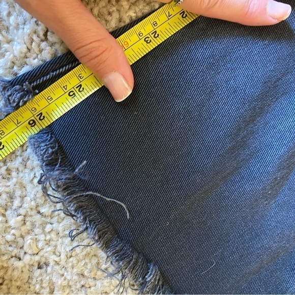 Current/elliott Women’s Jeans charcoal Size 23 Raw-hem Bootcut Ankle Crop Jeans - Picture 7 of 9